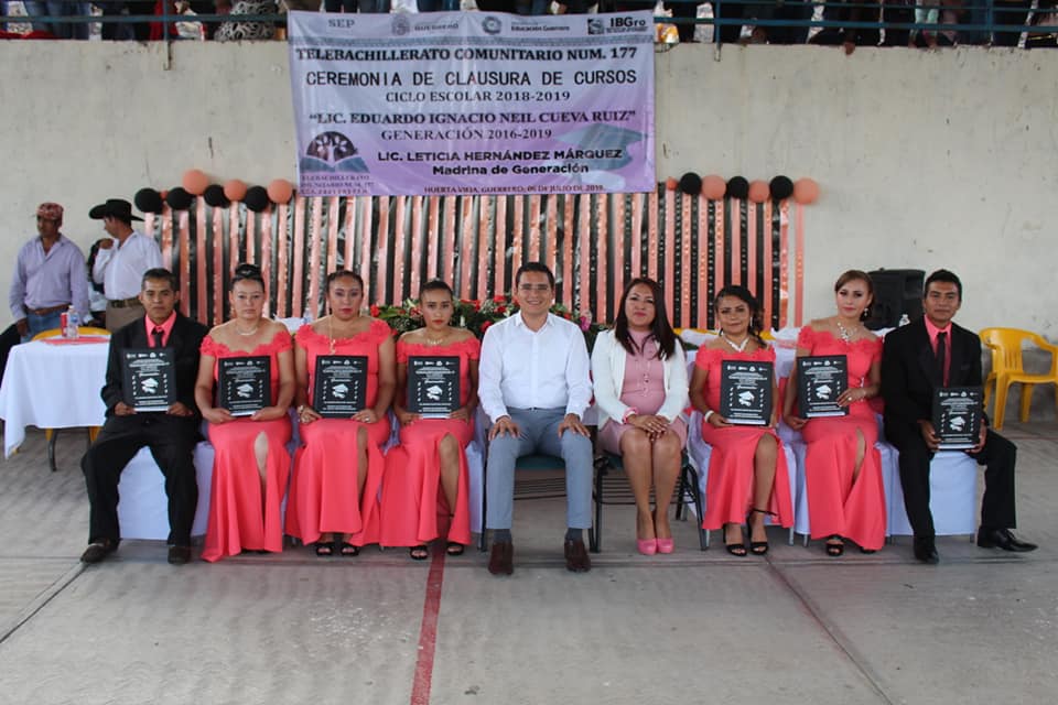 Clausura de Fin de Cursos en Telebachillerato 177 de Huerta Vieja