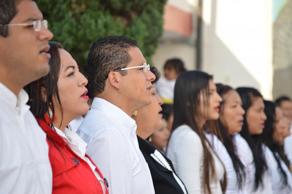 Realizan Honores a la Bandera del mes de Octubre en la explanada «Sentimientos de la Nación»